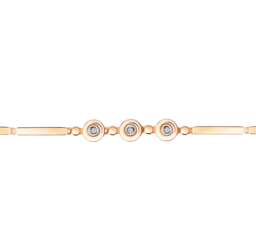 

Браслет из серебра с бриллиантом р. 16 Aquamarine 070034_925_з, 070034_925_з