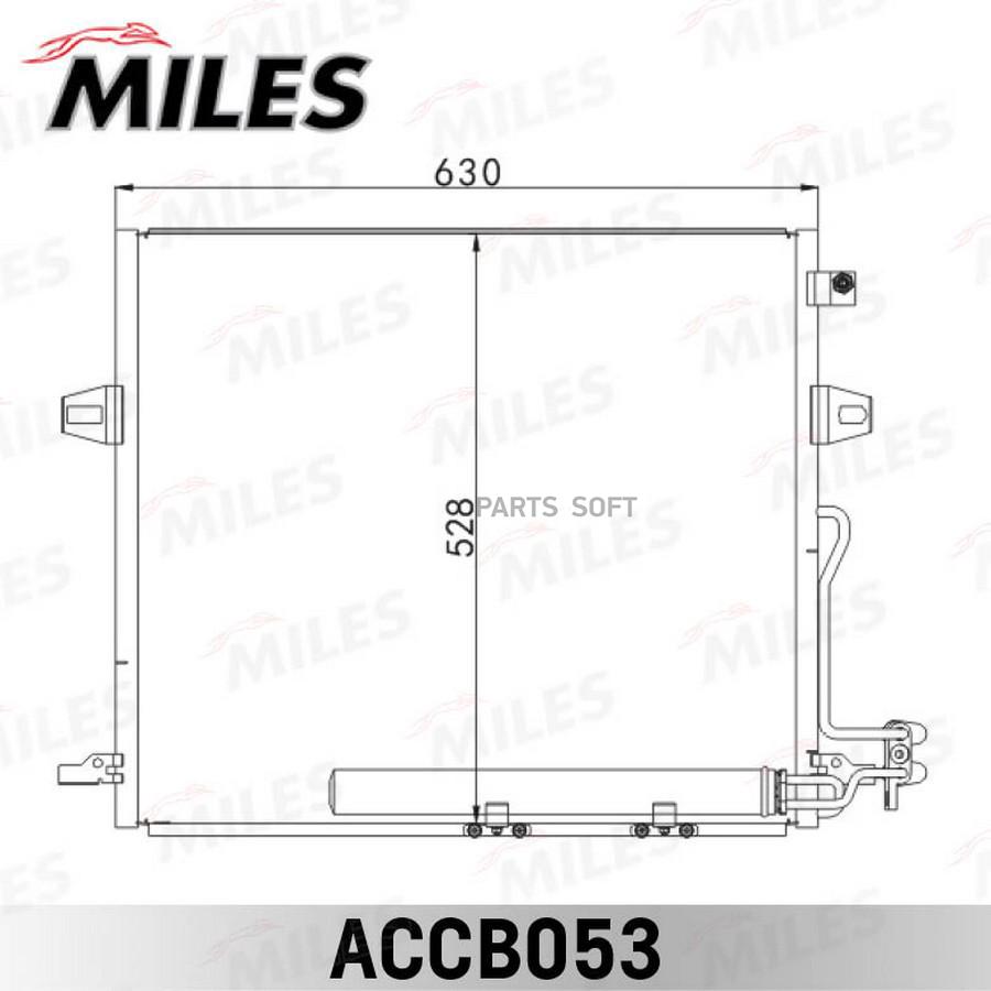 

Радиатор Кондиционера(Паяный) Mercedes Benz W164 2.8-6.3/2.8Td/3.2Td 06- Miles арт ACCB053