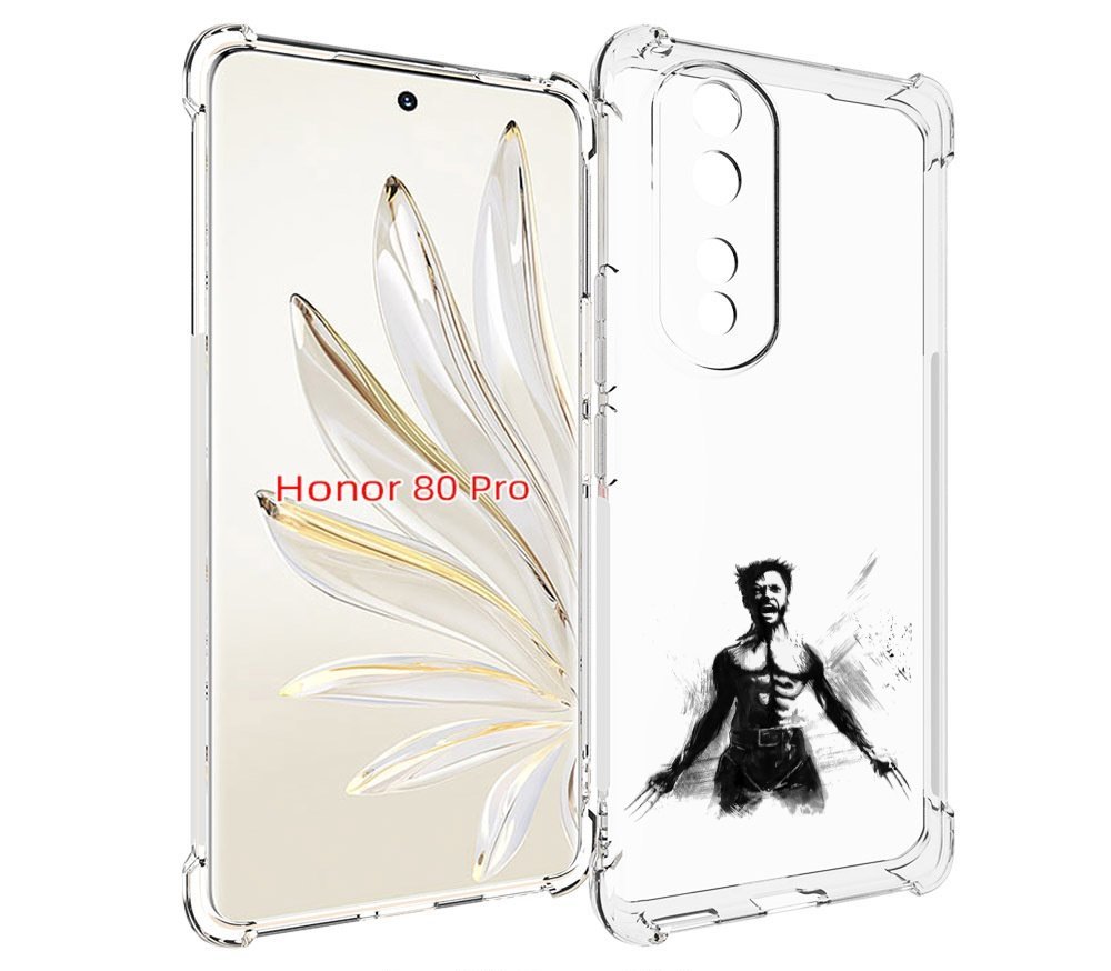 

Чехол MyPads росомаха для Honor 80 Pro, Прозрачный, Tocco