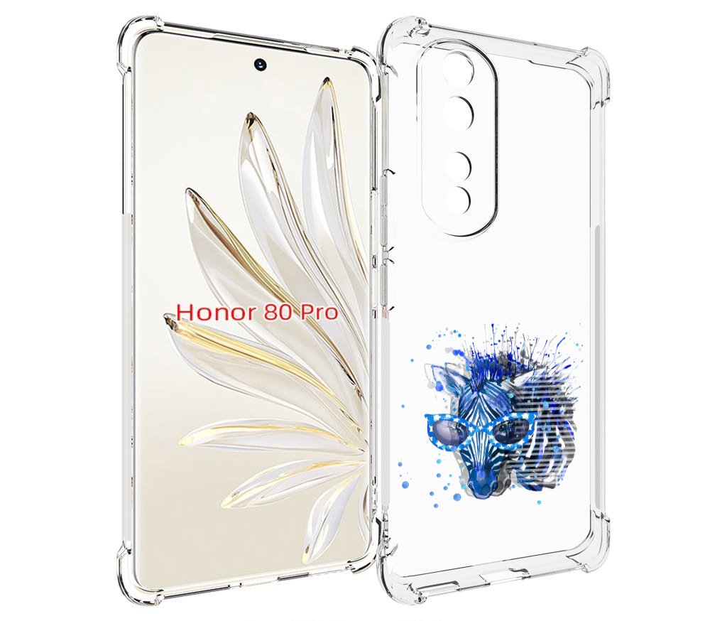 

Чехол MyPads расплывчатая зебра для Honor 80 Pro, Прозрачный, Tocco