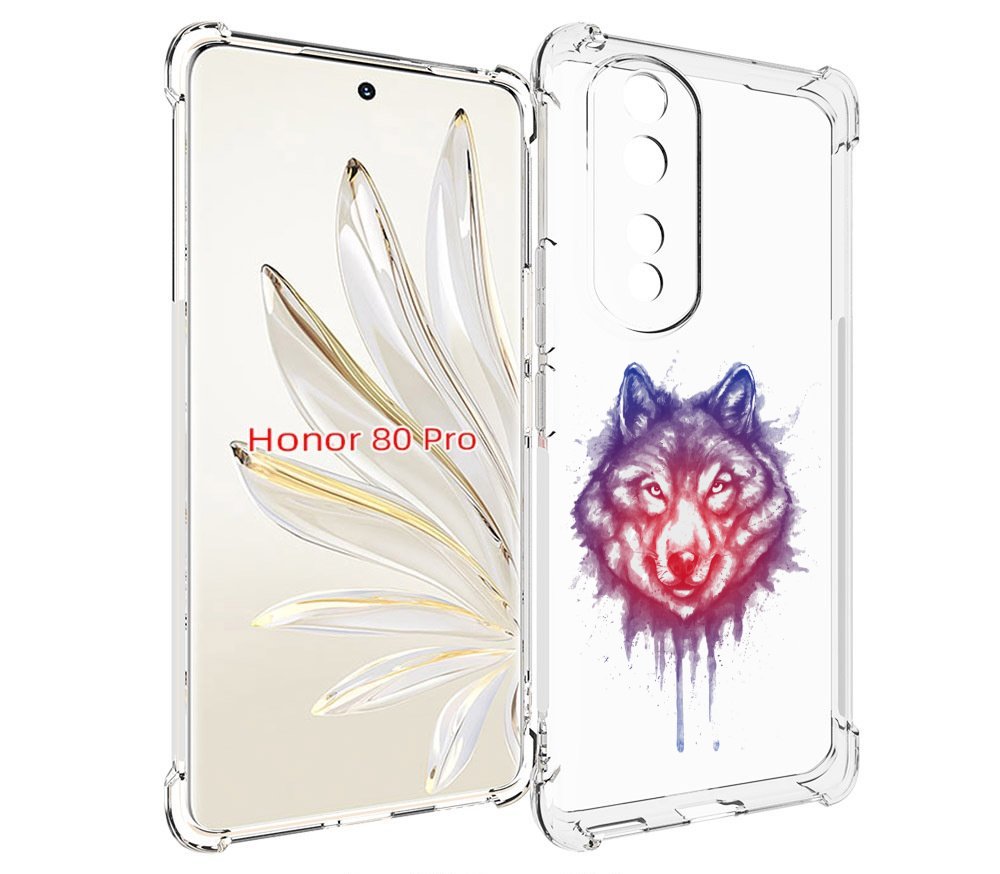 

Чехол MyPads пушистый волк для Honor 80 Pro, Прозрачный, Tocco