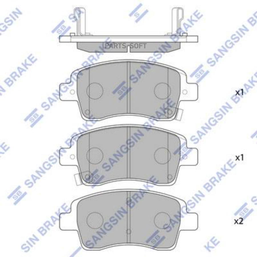 

Колодки Торм.диск.передн. India Etios (India Only) Sangsin brake арт. sp4217