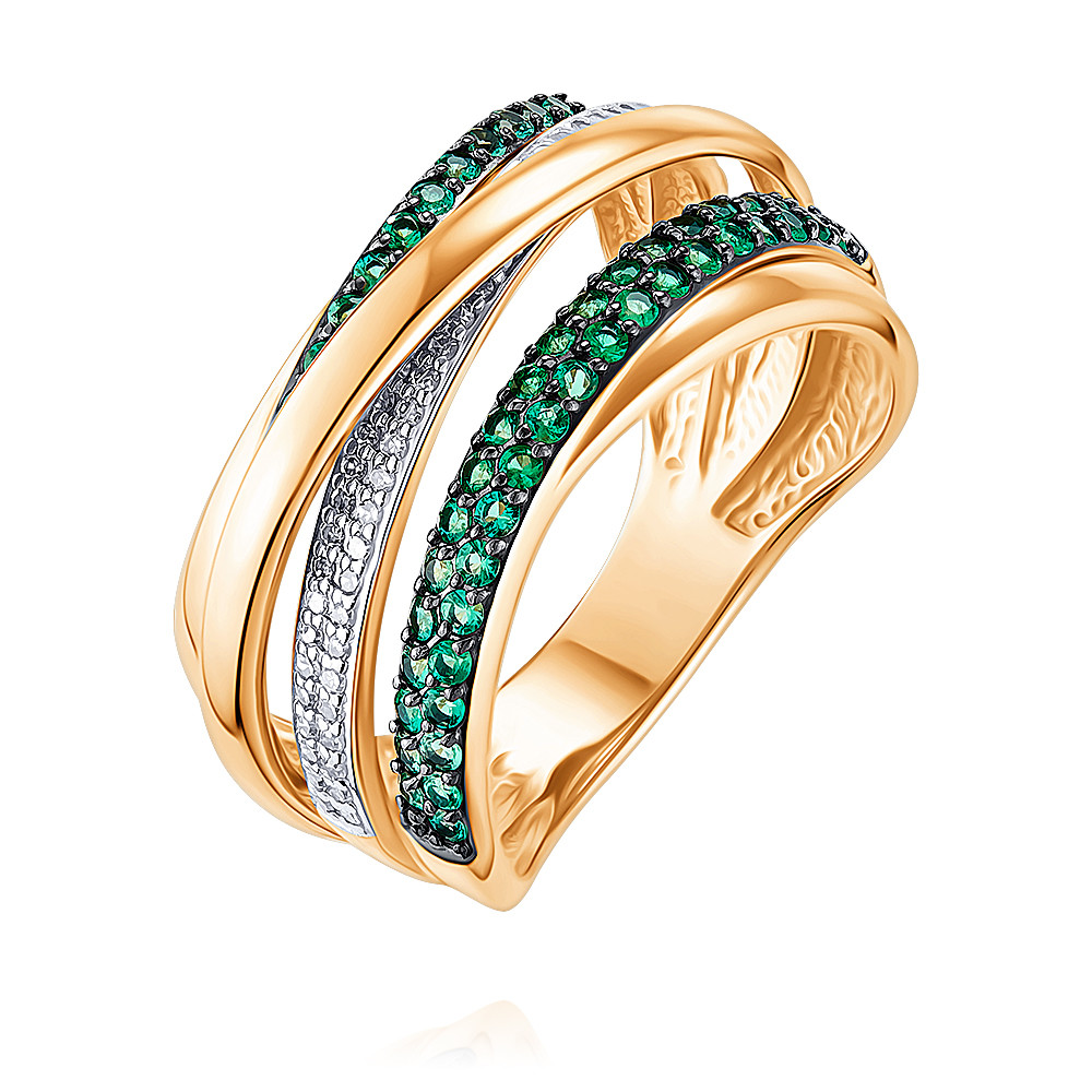 

Кольцо из золота р. , ADAMAS 14039653/01-А50Д-433, бриллиант/изумруд, 14039653/01-А50Д-433