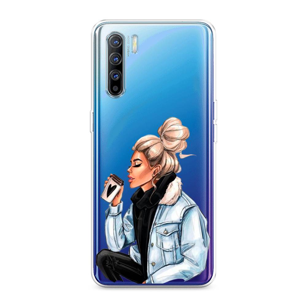 фото Силиконовый чехол "cute girl" на oppo reno 3 awog