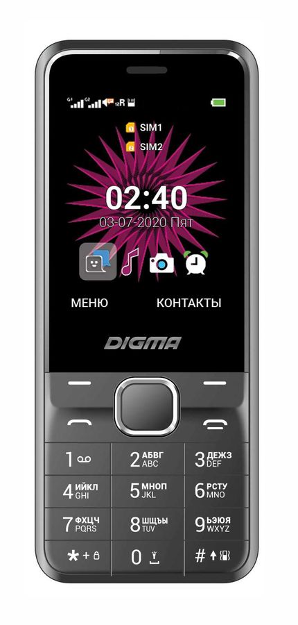 фото Мобильный телефон digma linx a241 grey