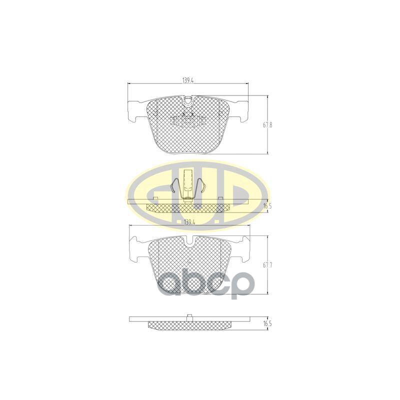 

Колодки Торм Задн Bwm 5 Gran Turismo 09-/Bmw 7 08- G.U.D арт. GBP089220