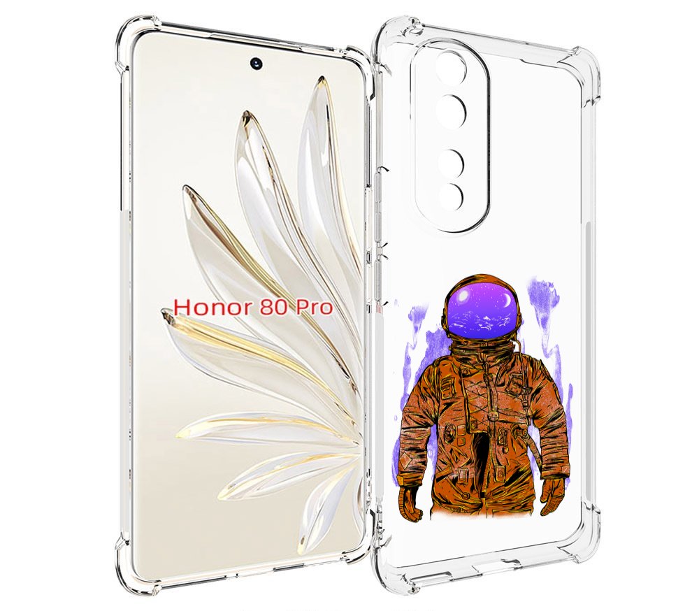 

Чехол MyPads нарисованный мужчина в скафандре для Honor 80 Pro, Прозрачный, Tocco