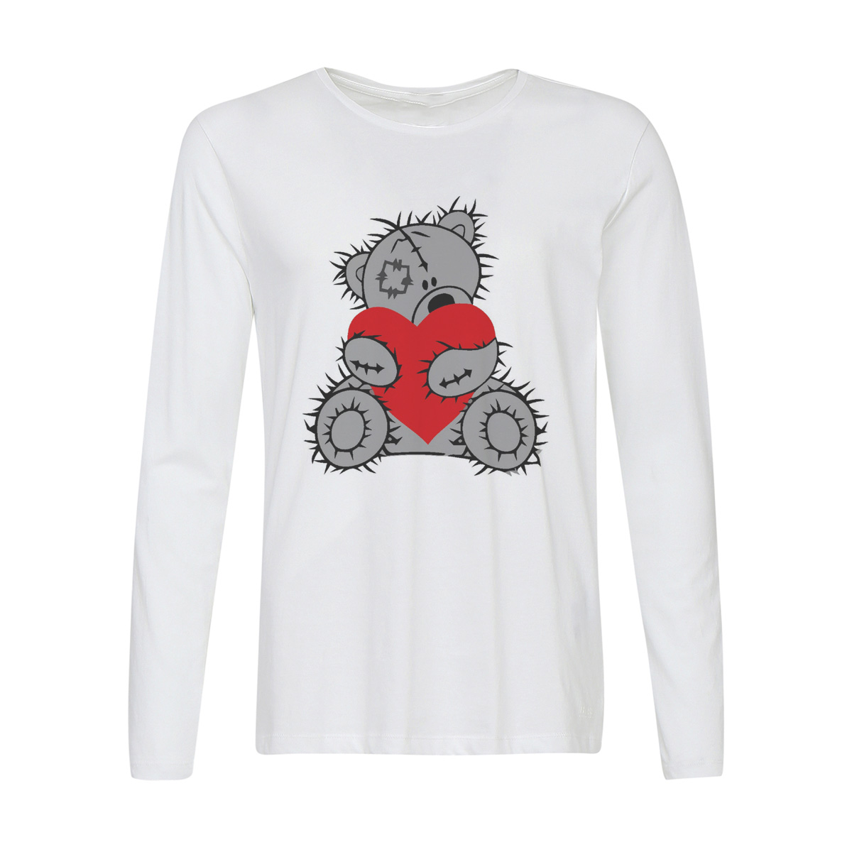 

Лонгслив CoolPodarok мишка, Белый, w0113239