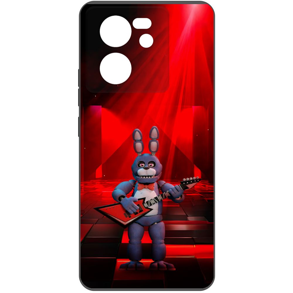 

Чехол-накладка Krutoff Soft Case ФНАФ - Бонни с гитарой для Xiaomi 13T черный