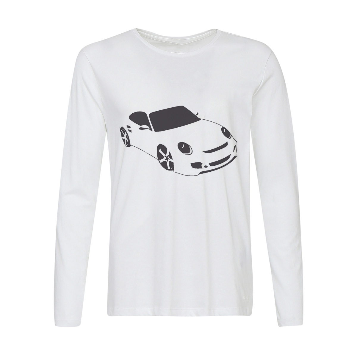 

Лонгслив CoolPodarok машина, Белый, w0113187