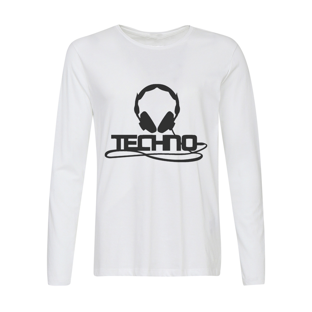 

Лонгслив CoolPodarok Techno (техно), Белый, w0113159
