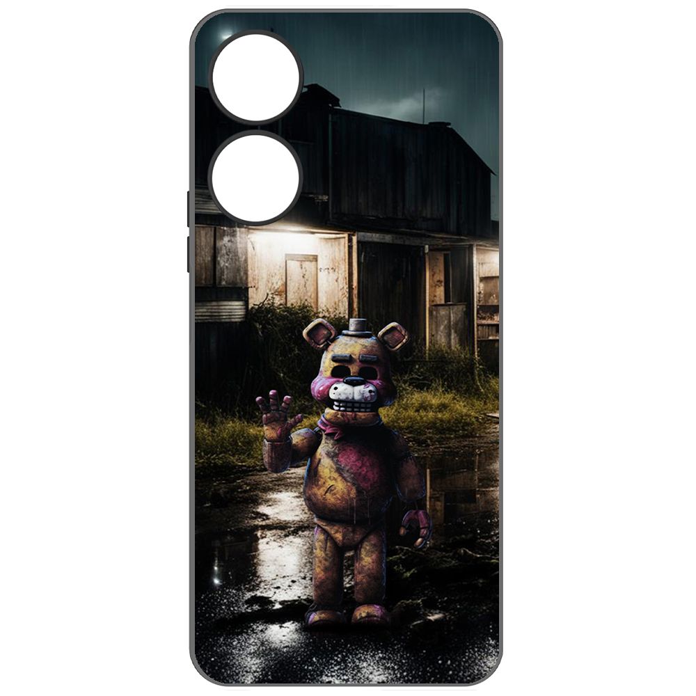 

Чехол-накладка Krutoff Soft Case ФНАФ - Фредди под дождем для Honor X5 Plus черный