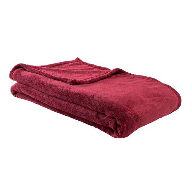

Плед Actuel 220 x 240 см полиэстер 240 г/м² бордовый