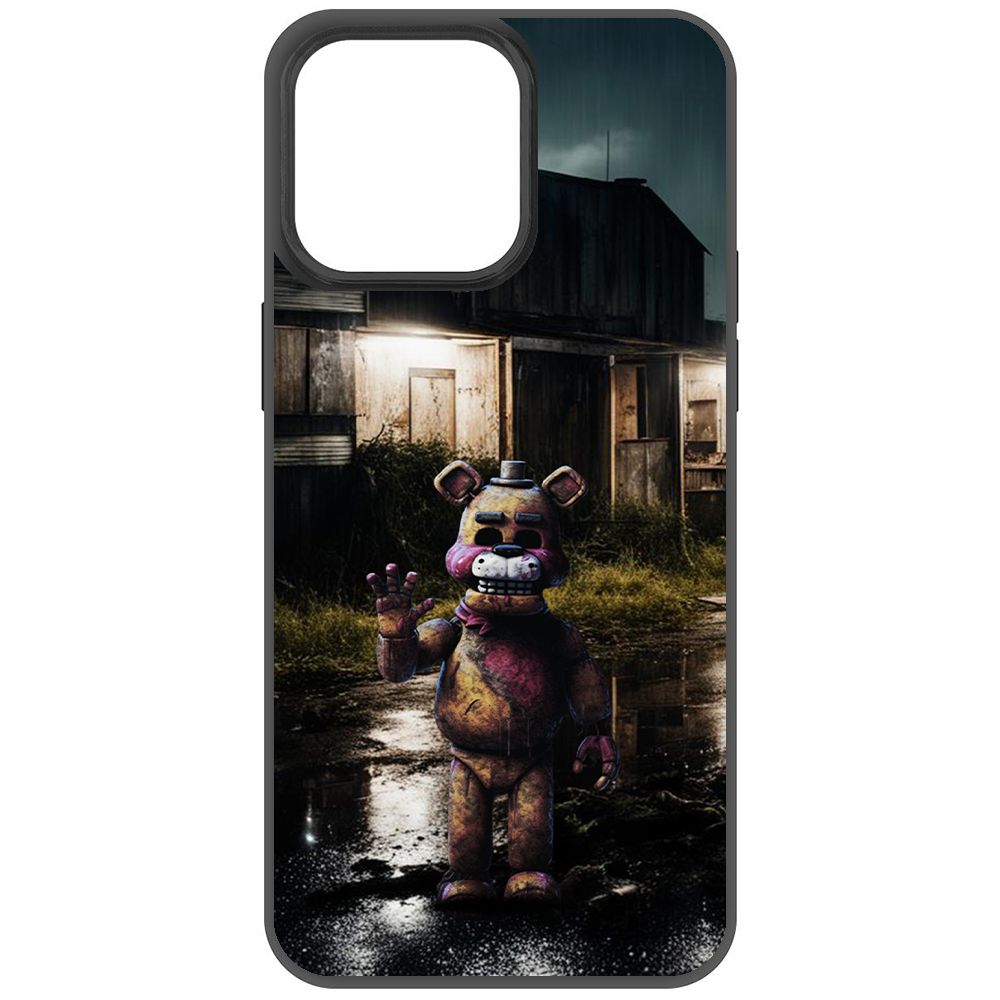 

Чехол-накладка Krutoff Soft Case ФНАФ - Фредди под дождем для iPhone 15 Pro Max черный