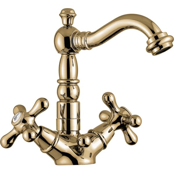 

Смеситель Deco Old 12615 с донным клапаном для раковины, цвет бронза 12615BR