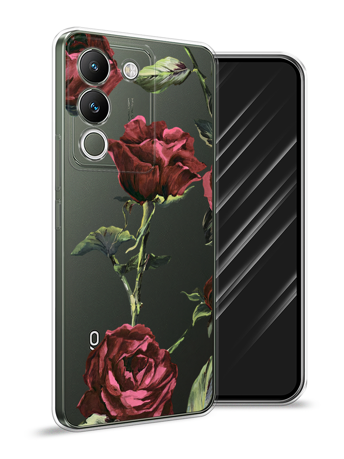 

Чехол Awog на Vivo V29e 5G "Бордовые розы фон", Бордовый, 269650-1