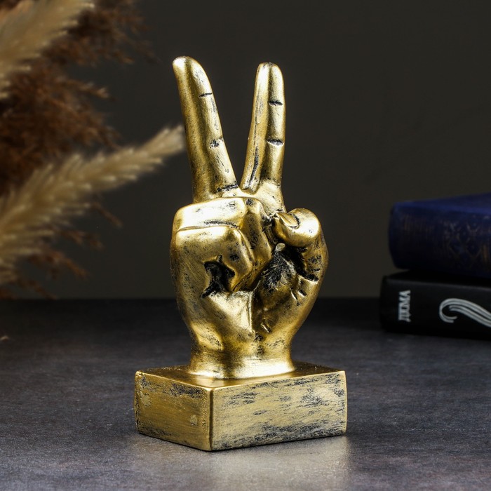 

Фигура МИР 17х7х7см, Золотистый