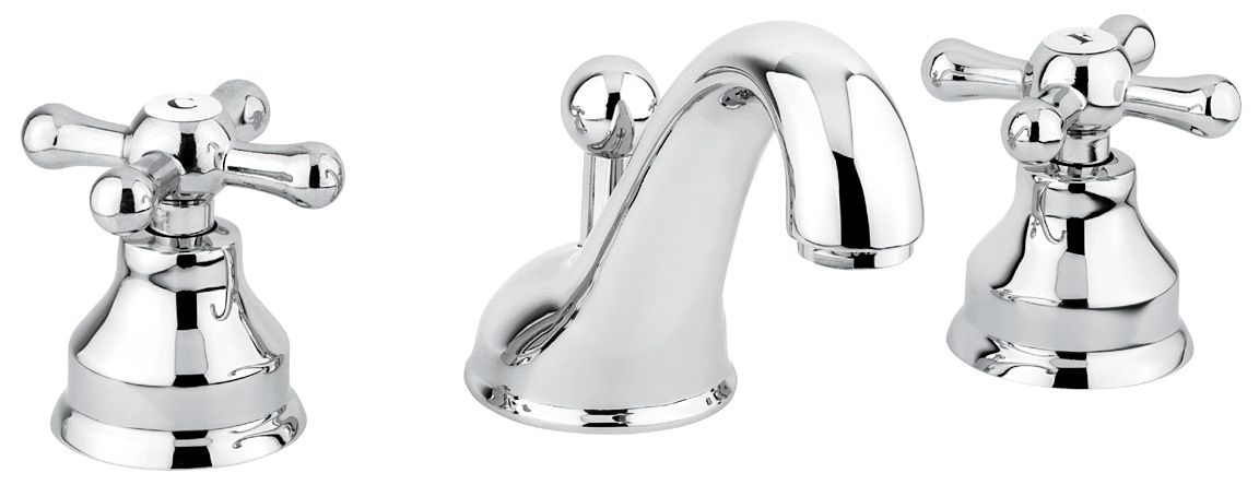 

Смеситель Deco Classic для раковины на 3 отверстия, цвет белый-золото 12033BO, Смеситель Deco Classic с донным клапаном для раковины на 3 отверстия, цвет белый-золото 12033BO