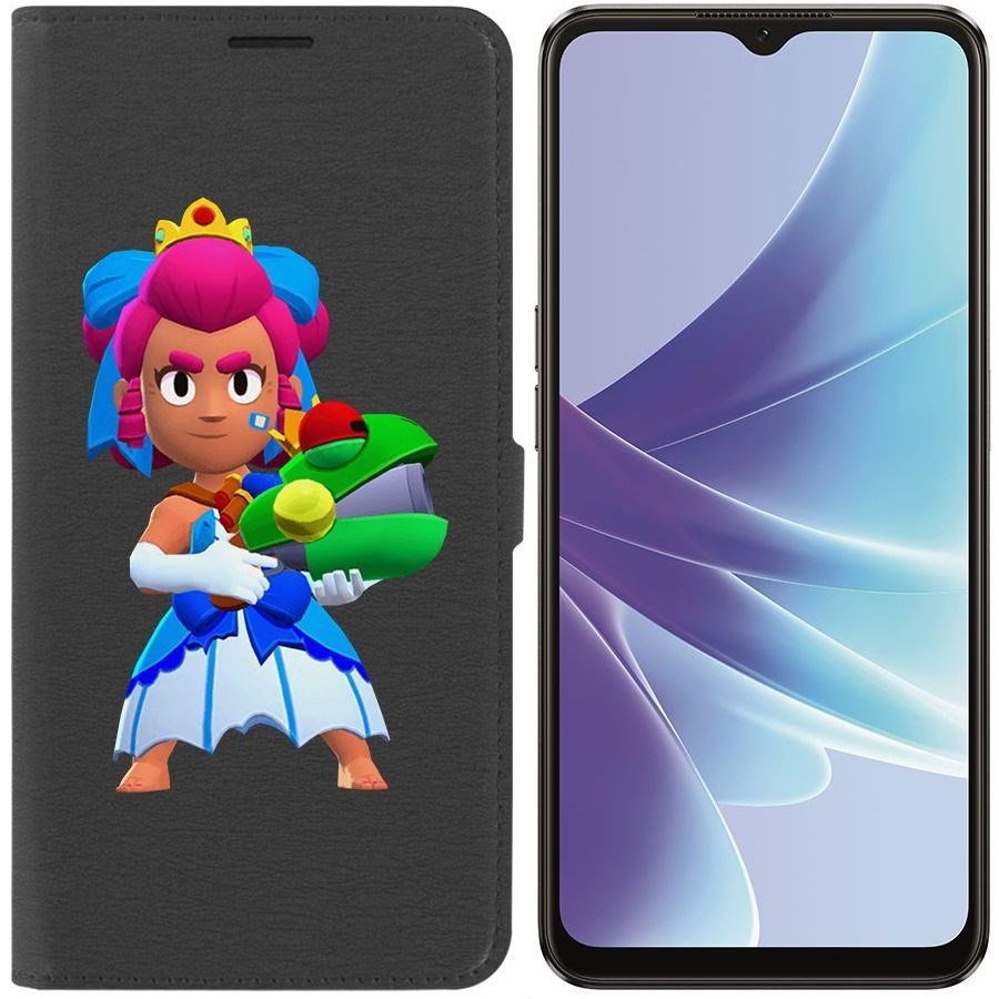 

Чехол-книжка Eco Book для Oppo A57s Brawl Stars-Принцесса Шелли
