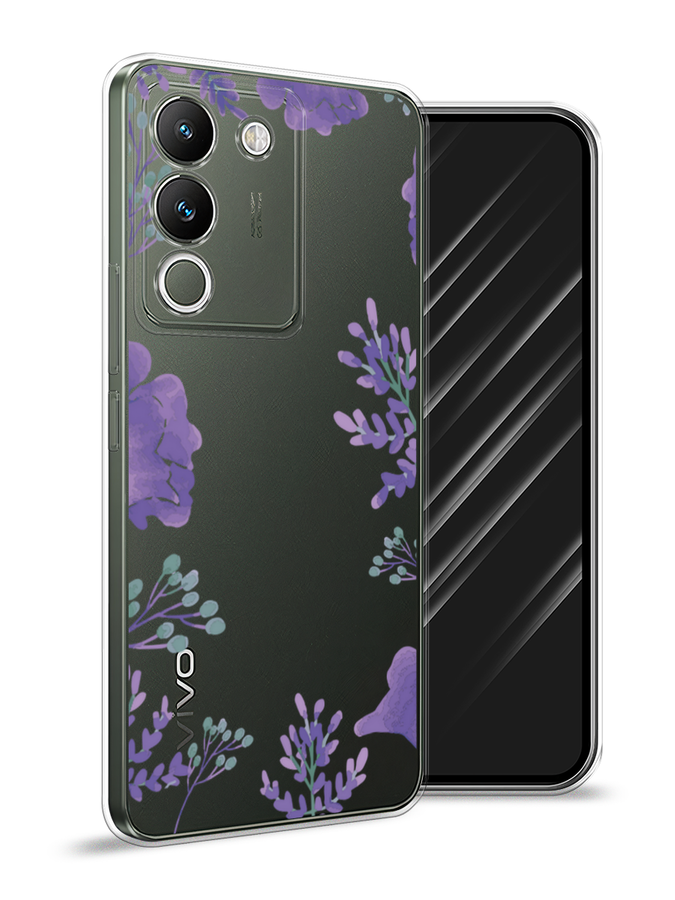 

Чехол Awog на Vivo V29e 5G "Сиреневая цветочная рамка", 269650-1