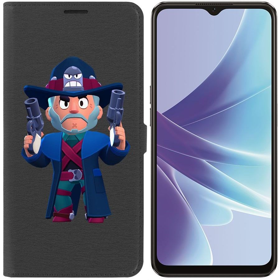 

Чехол-книжка Eco Book для Oppo A57s Brawl Stars-Стрелок Кольт