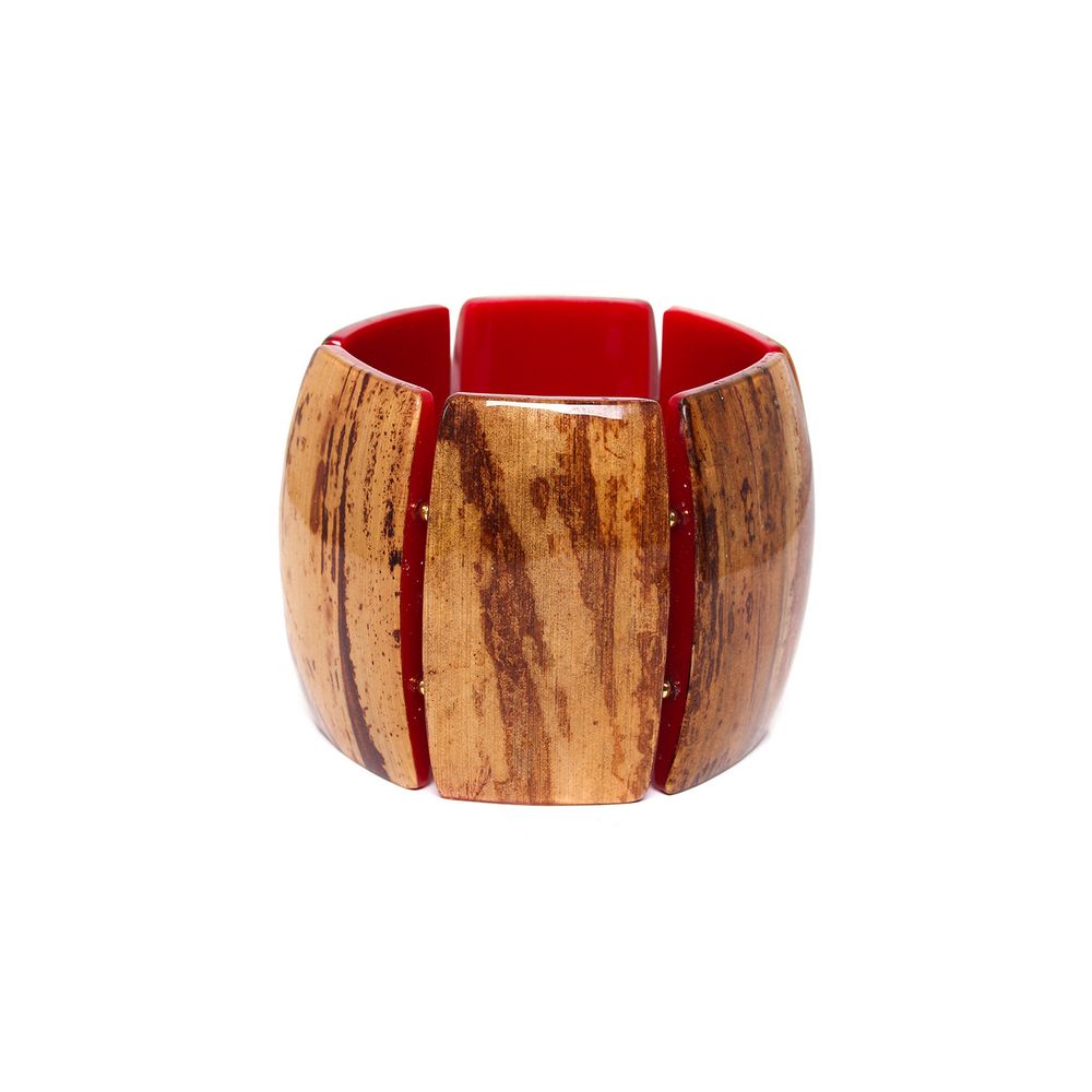 

Браслет из бижутерного сплава с деревом р.17-20 Nature Bijoux NB23.1-13-42750, NB23.1-13-42750