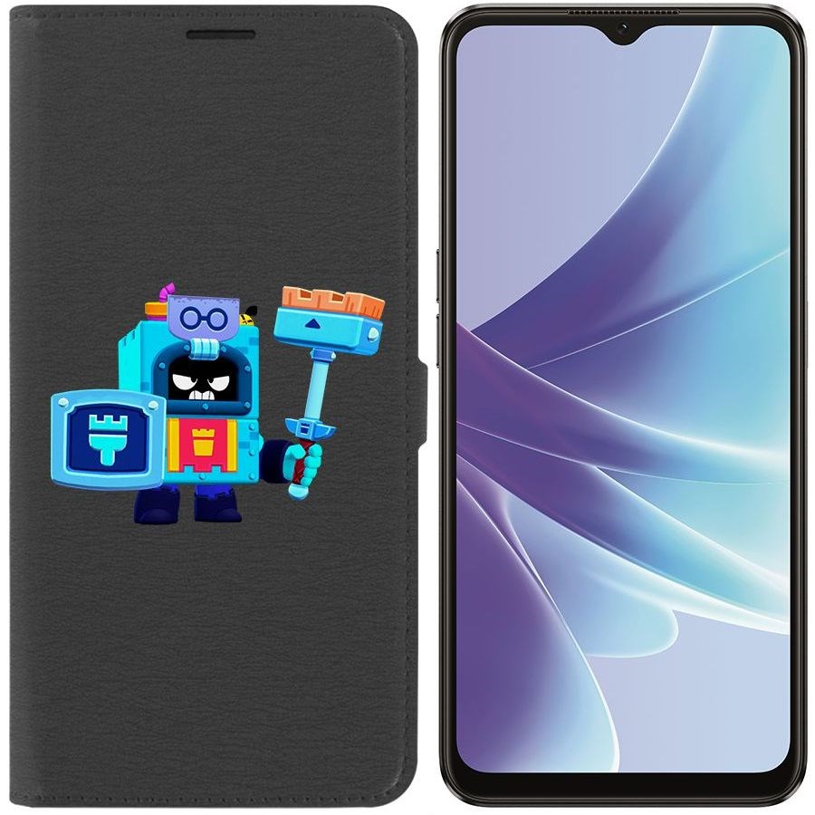 

Чехол-книжка Eco Book для Oppo A57s Brawl Stars-Эш