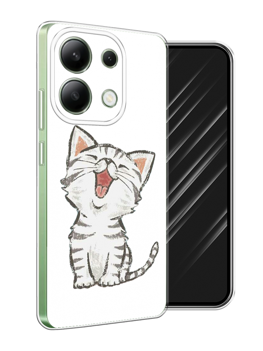 

Чехол Awog на Xiaomi Redmi Note 13 4G (Global) "Котенок рисованный", Серый;белый, 321050-1
