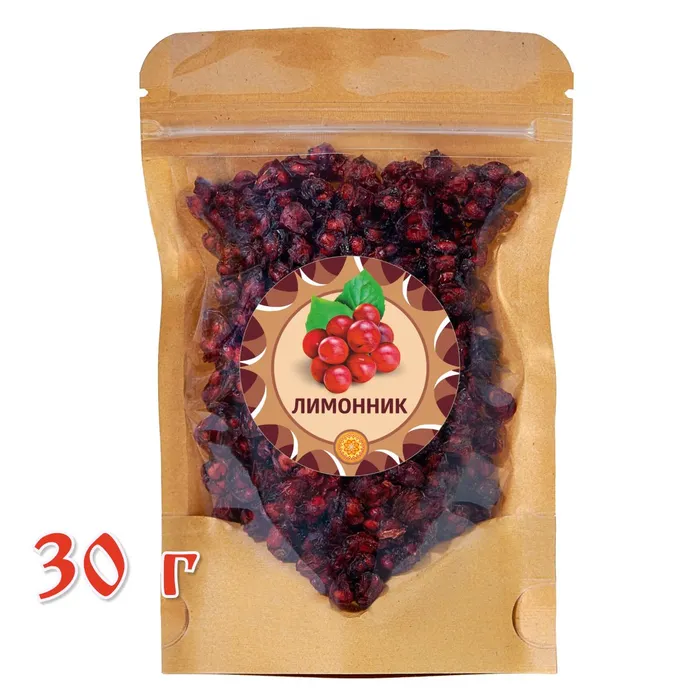 

Лимонник ЯСАЛТАЯ ягоды сушеные без сахара, 30 г, Лимонник сушеный