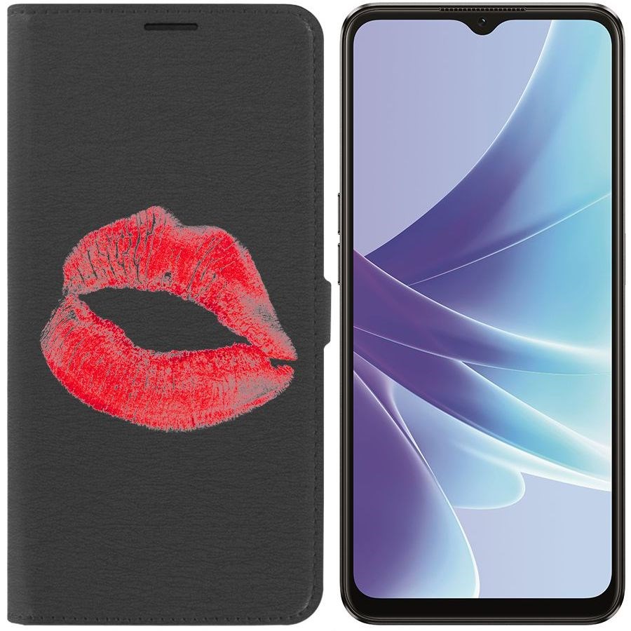 Чехол-книжка Eco Book для Oppo A57s След помады