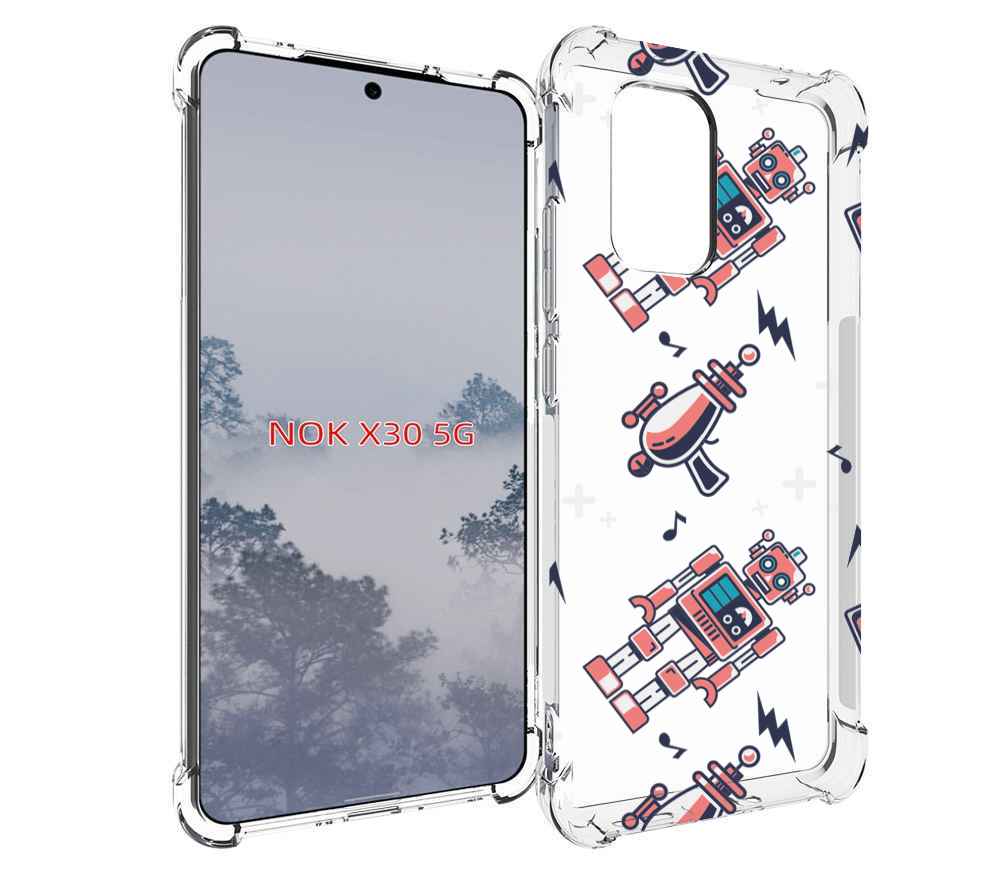 

Чехол MyPads мини-роботы для Nokia X30 5G, Tocco