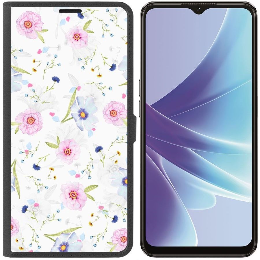 

Чехол-книжка Eco Book для Oppo A57s Цветочный паттерн 3