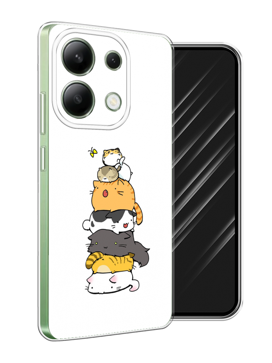 

Чехол Awog на Xiaomi Redmi Note 13 4G (Global) "Бутерброд из котиков", Коричневый;белый;серый, 321050-1
