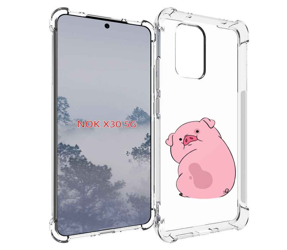 

Чехол MyPads милый-поросенок детский для Nokia X30 5G, Tocco