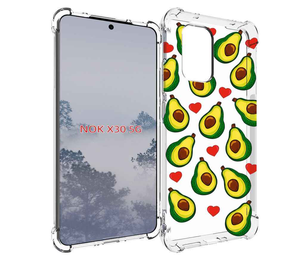 

Чехол MyPads миленькие-авокадо для Nokia X30 5G, Tocco