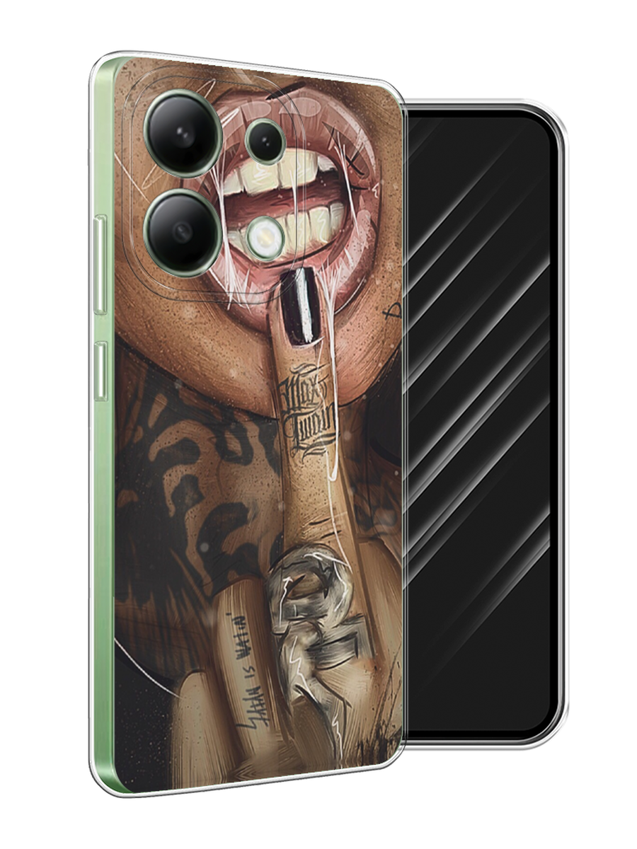 

Чехол Awog на Xiaomi Redmi Note 13 4G (Global) "Девушка с татуировками", Бежевый;розовый;черный, 321050-1