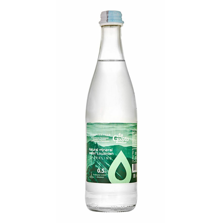 

Вода минеральная te Gusto Лузиньян газированная лечебно-столовая 0,5 л