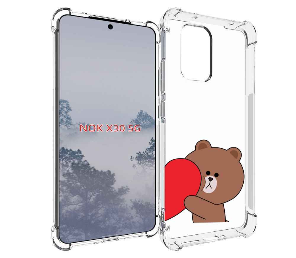 

Чехол MyPads медвежонок детский для Nokia X30 5G, Tocco
