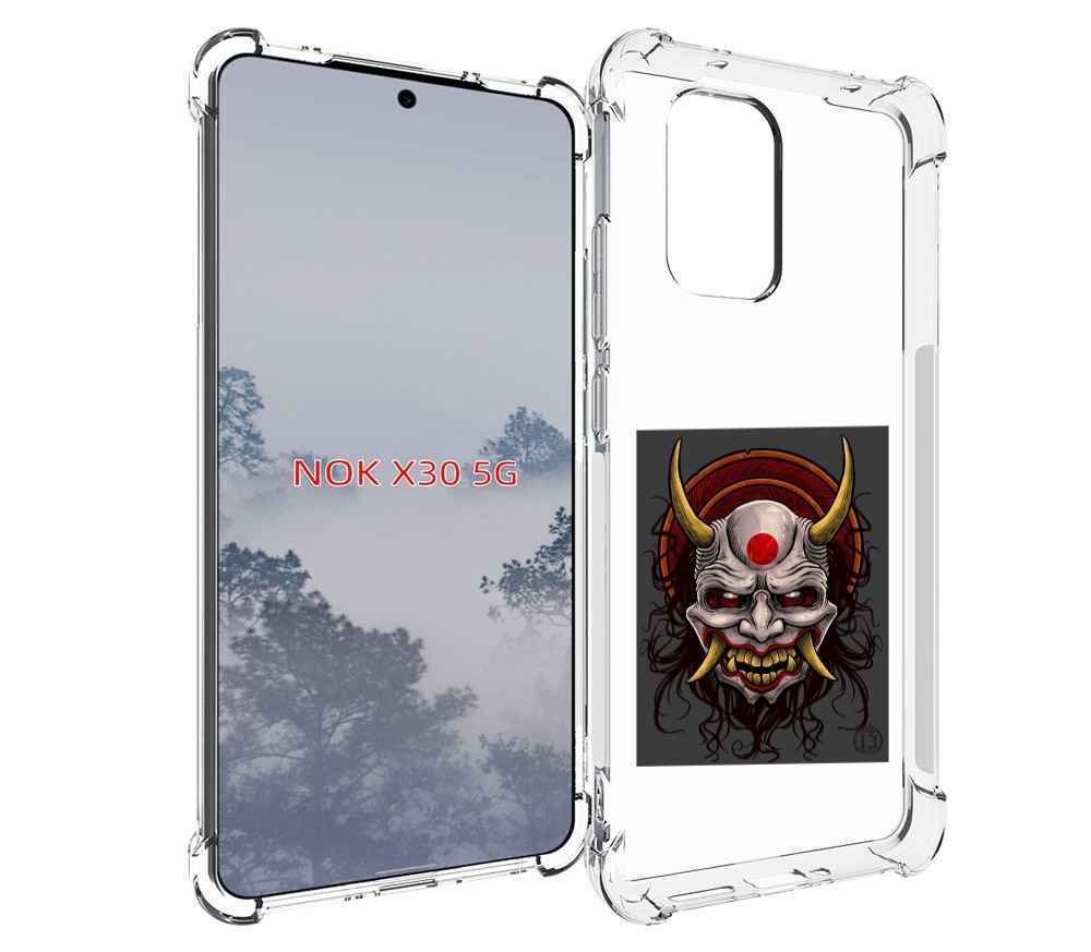 

Чехол MyPads маска с клыками и рогами для Nokia X30 5G, Tocco