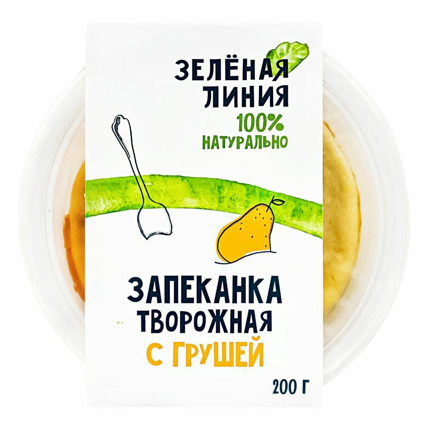 

Запеканка Зеленая линия творожная с грушей охлажденная 200 г