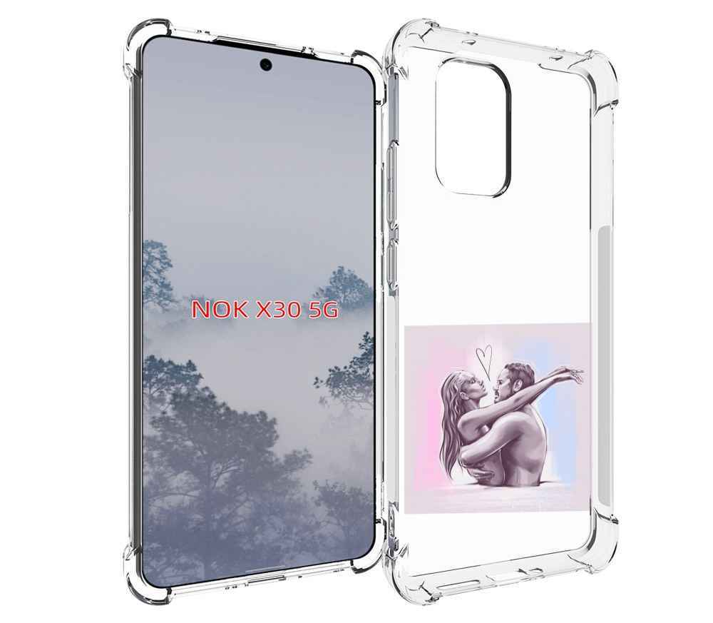 

Чехол MyPads любовные-тела для Nokia X30 5G, Tocco