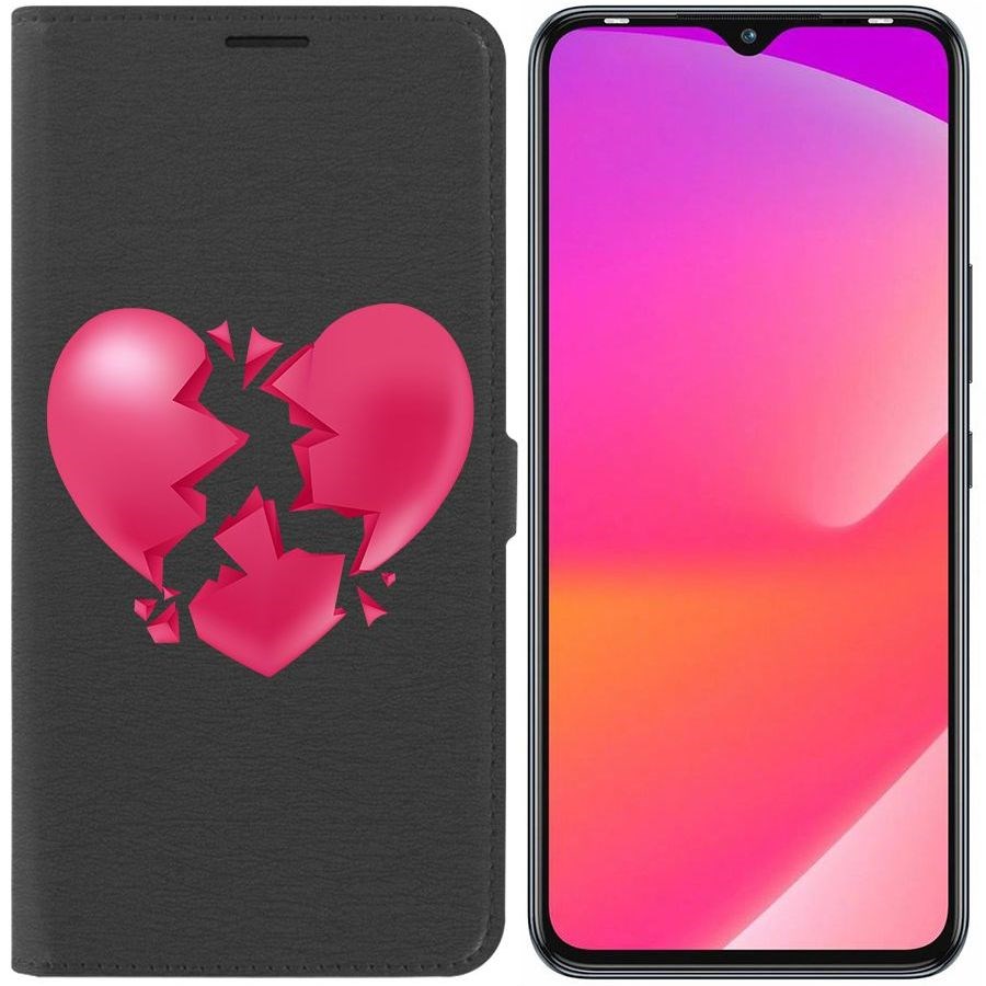 

Чехол-книжка Eco Book для Infinix Smart 6 Plus Разбитое сердце