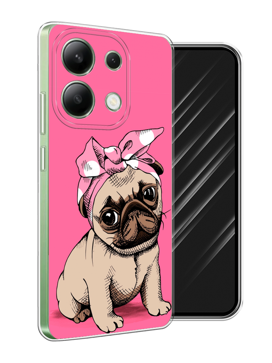 

Чехол Awog на Xiaomi Redmi Note 13 4G (Global) "Dog Pin-Up", Розовый;бежевый, 321050-1