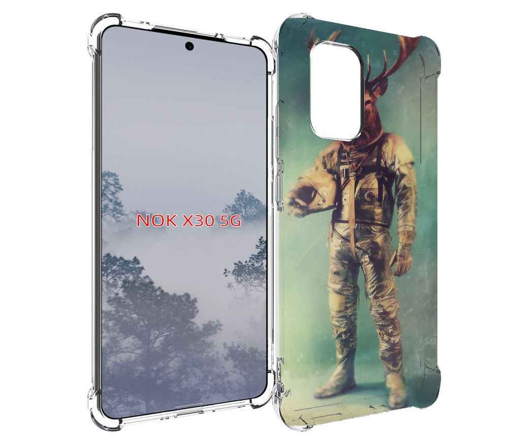 

Чехол MyPads лось космонавт для Nokia X30 5G, Tocco