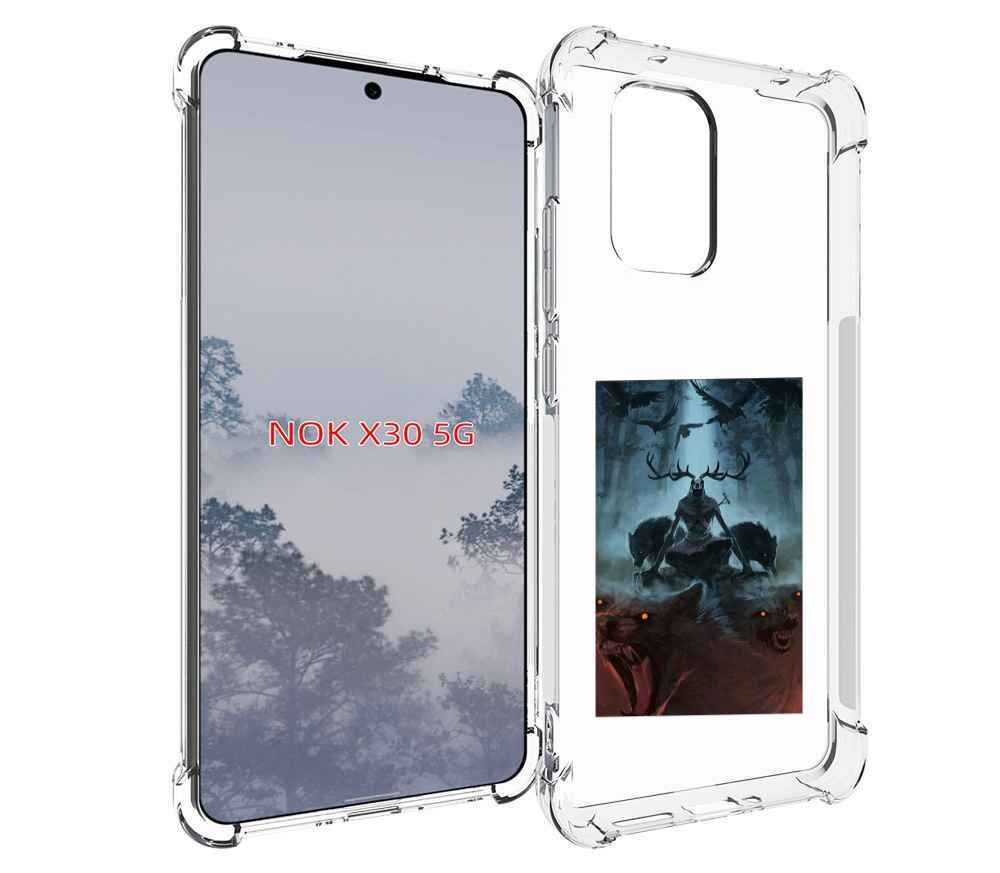 

Чехол MyPads лось демон для Nokia X30 5G, Tocco