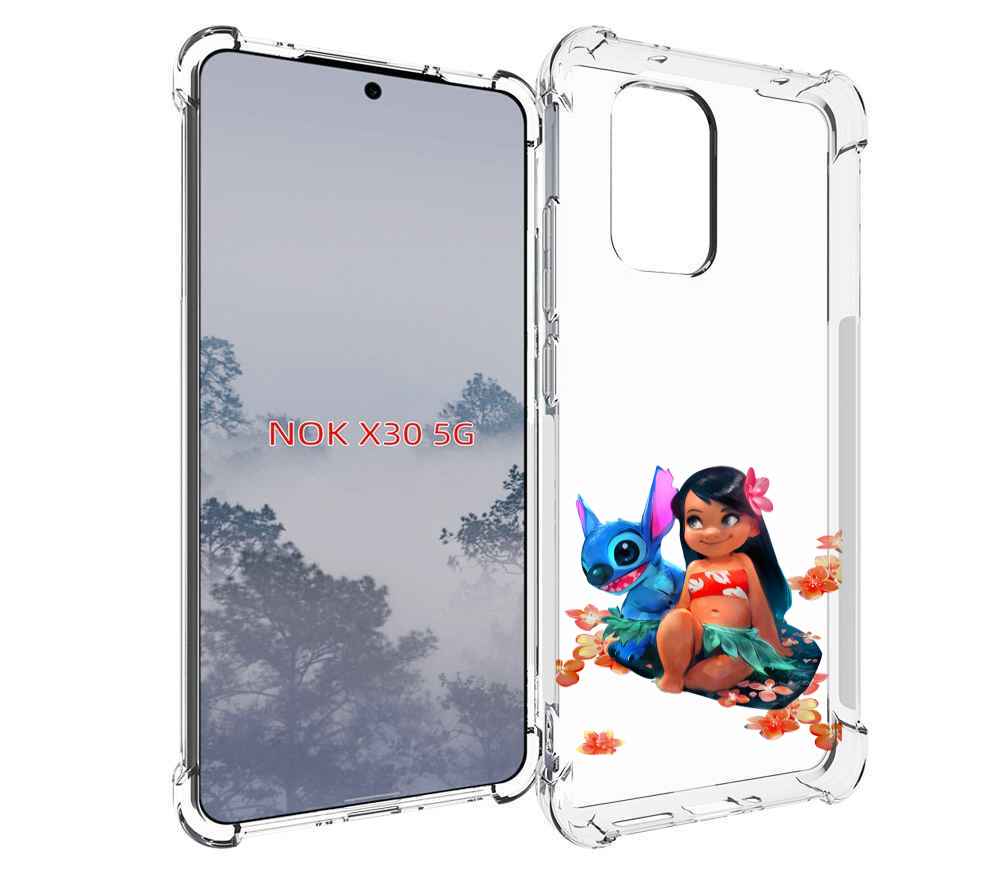 

Чехол MyPads лила-и-стич детский для Nokia X30 5G, Tocco
