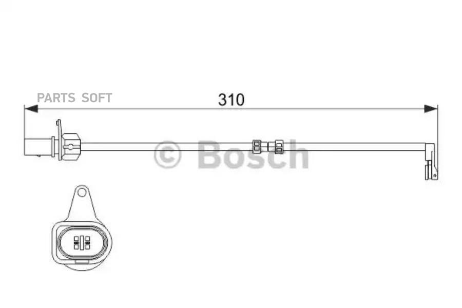 

BOSCH Датчик износа колодок BOSCH 1987474506