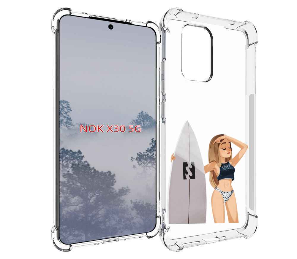 

Чехол MyPads летний-серф для Nokia X30 5G, Tocco