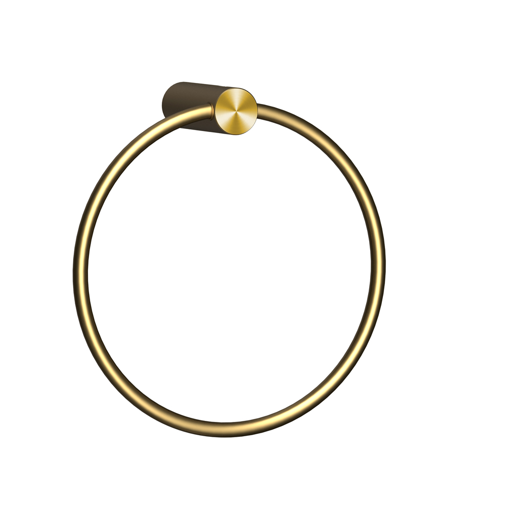 Полотенцедержатель кольцо Raiber Graceful, RPG-80006, матовое золото