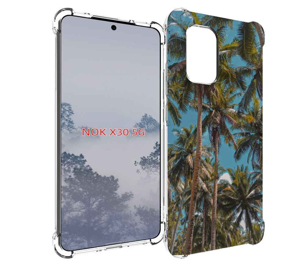 

Чехол MyPads летние пальмы для Nokia X30 5G, Tocco